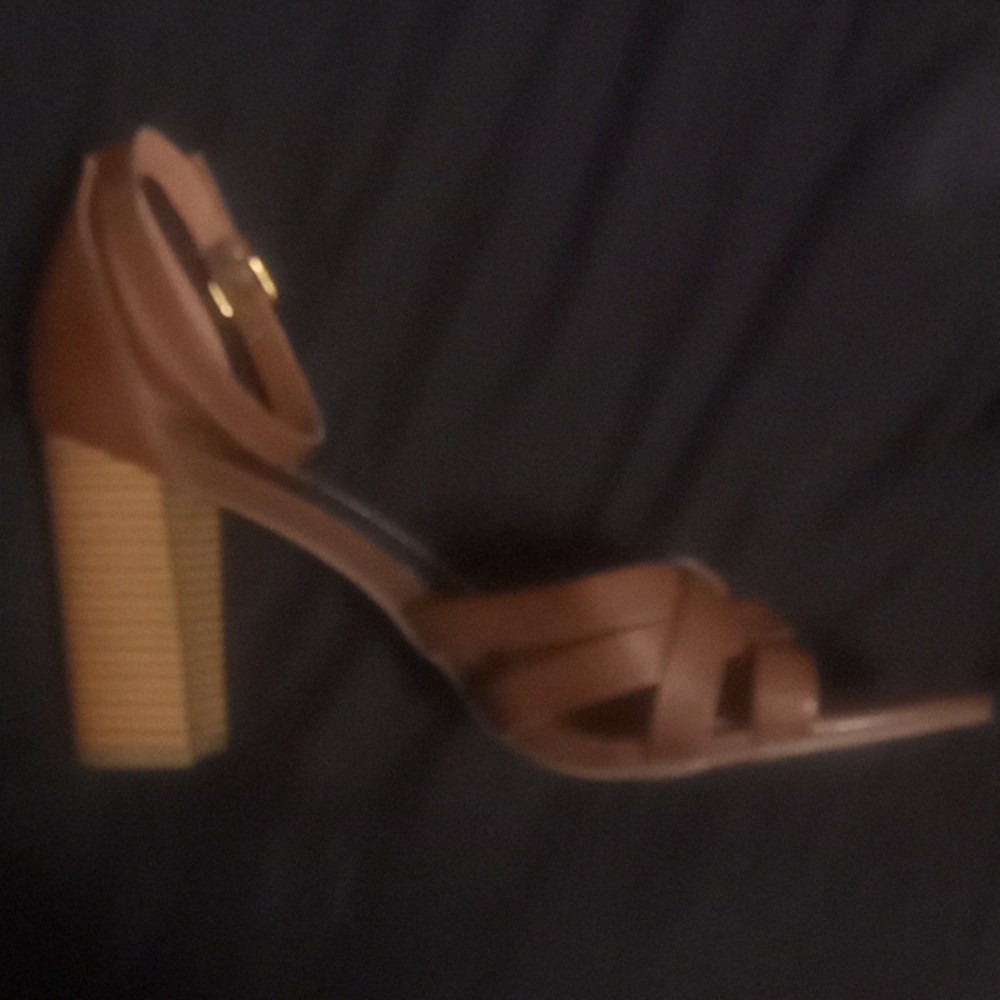 Brown Leather Heel